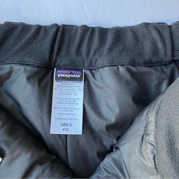 Patagonia Girl's Insulated Snowbelle Pants Black Size XXL - Picture 5 of 11